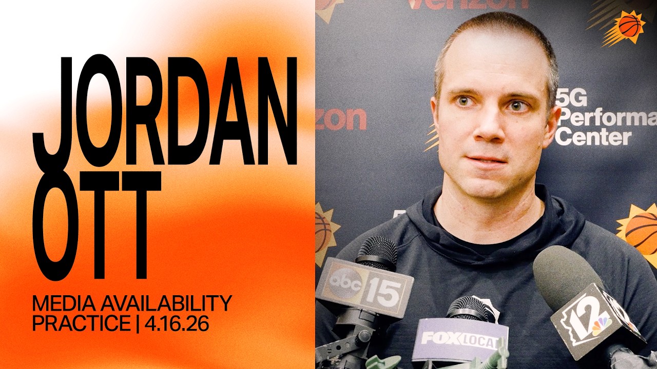 Head Coach Jordan Ott Practice Media Availability | Phoenix Suns | 4-16-26 background