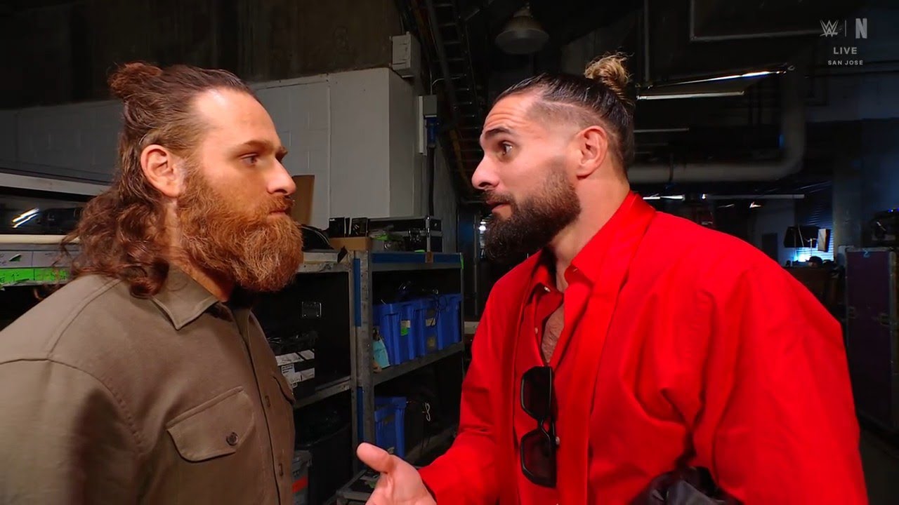 Seth Rollins drops the truth bomb on Sami Zayn on being more than Roman Reign's minion background