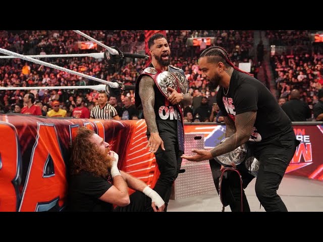 Matt Riddle vs Sami Zayn W/ Jimmy & Jey - WWE Raw 10/10/22 (2/2) background