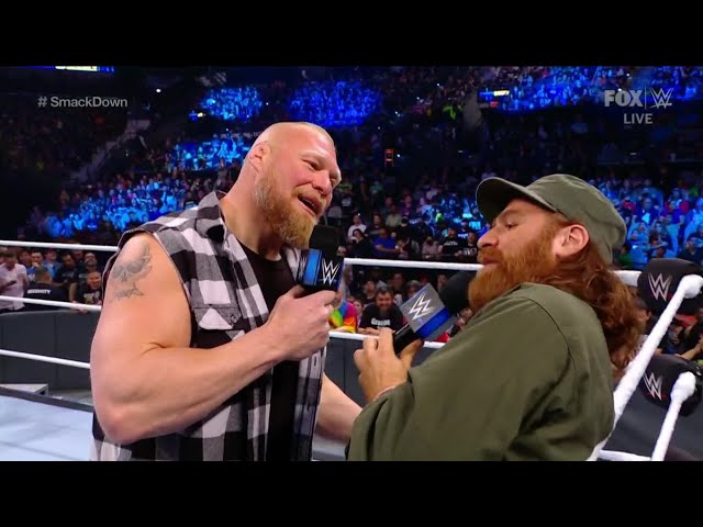 Brock Lesnar Forces Sami Zayn To Face Roman Reigns Tonight - WWE Smackdown 12/3/21 (Full Segment) background
