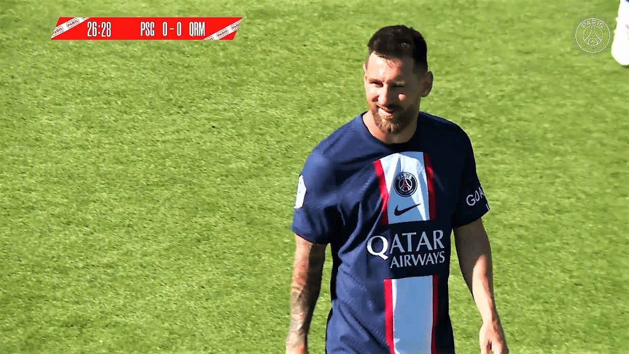 Lionel Messi vs Quevilly Rouen - 2022/23 background