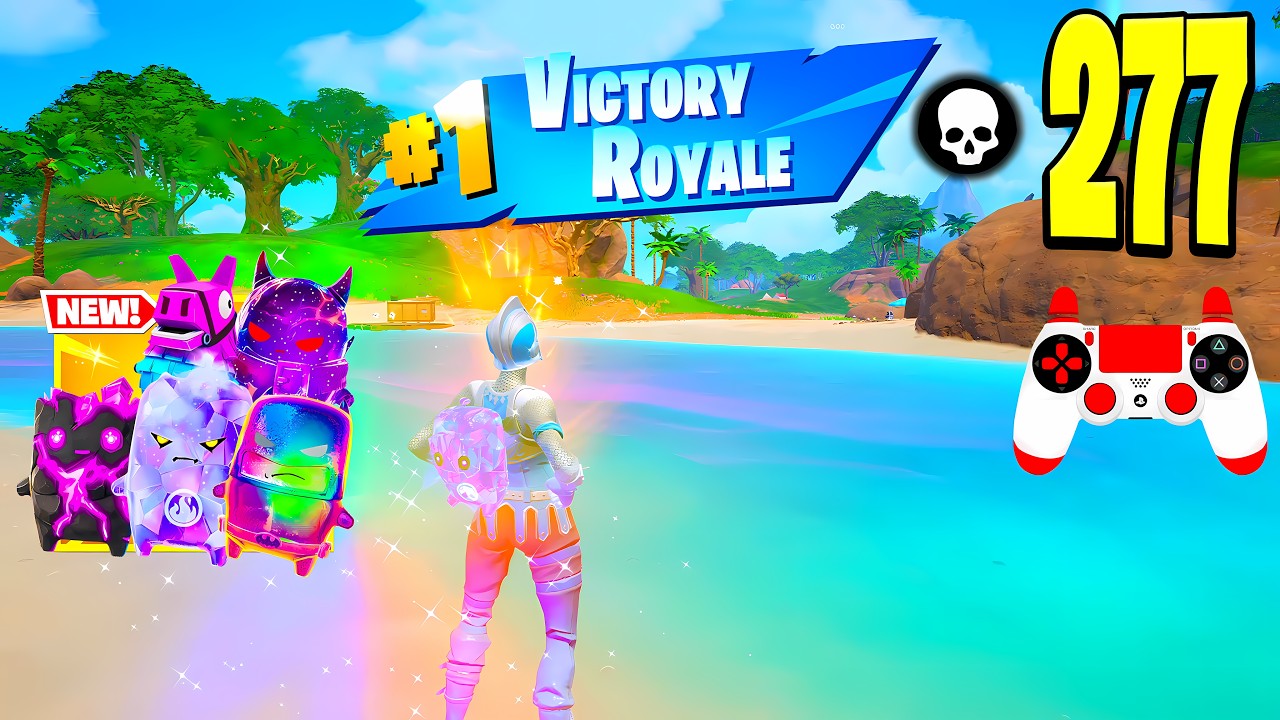 277 Elimination "Zero Build" Gameplay Wins (Fortnite Chapter 7 Season 3 New Season!) background