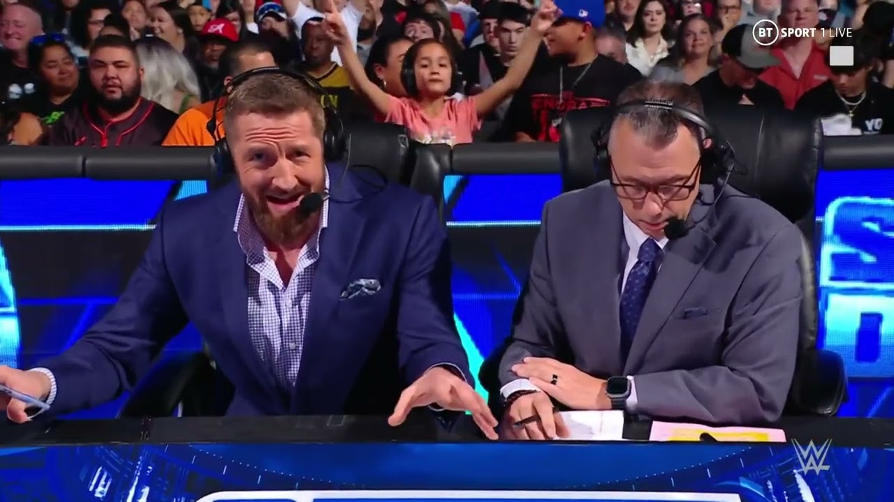 Kevin Owens Sami Zayn & The Usos Entrance – WWE Draft Smackdown 4/28/23 background