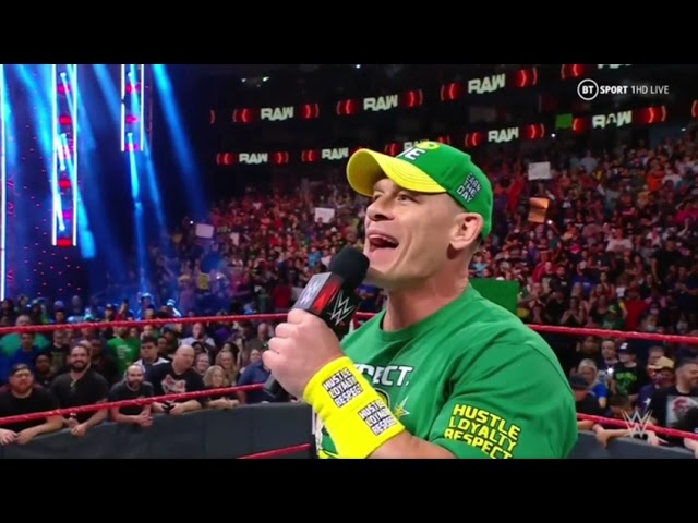 WWE RAW JOHN CENA ENTRANCE 07/19/21