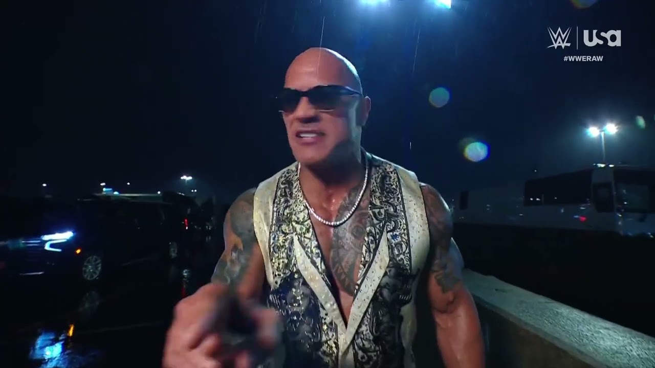 The Rock Attacks Cody Rhodes Backstage – WWE Raw 3/25/24 (Full Segment) background