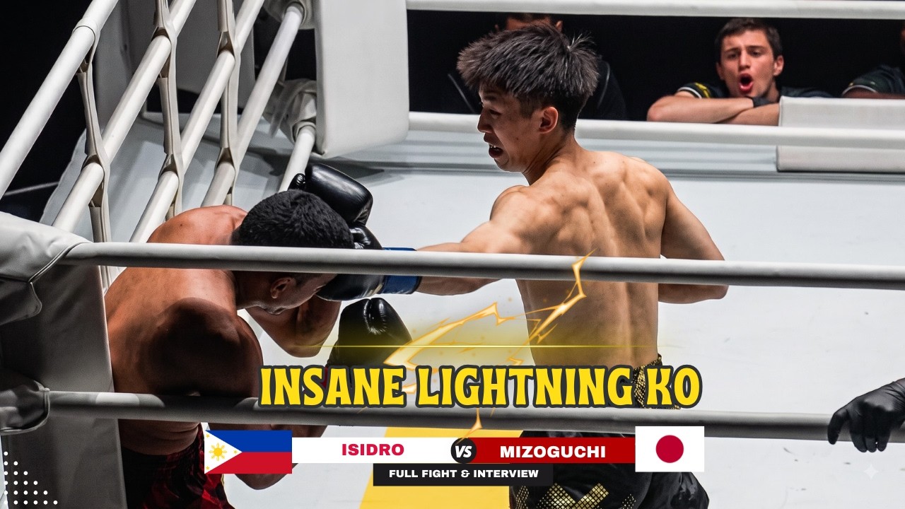 8 PUNCHES IN 2 SECONDS! Japanese prodigy Hiroki Naruo destroys Alber Da Silva in R1 background