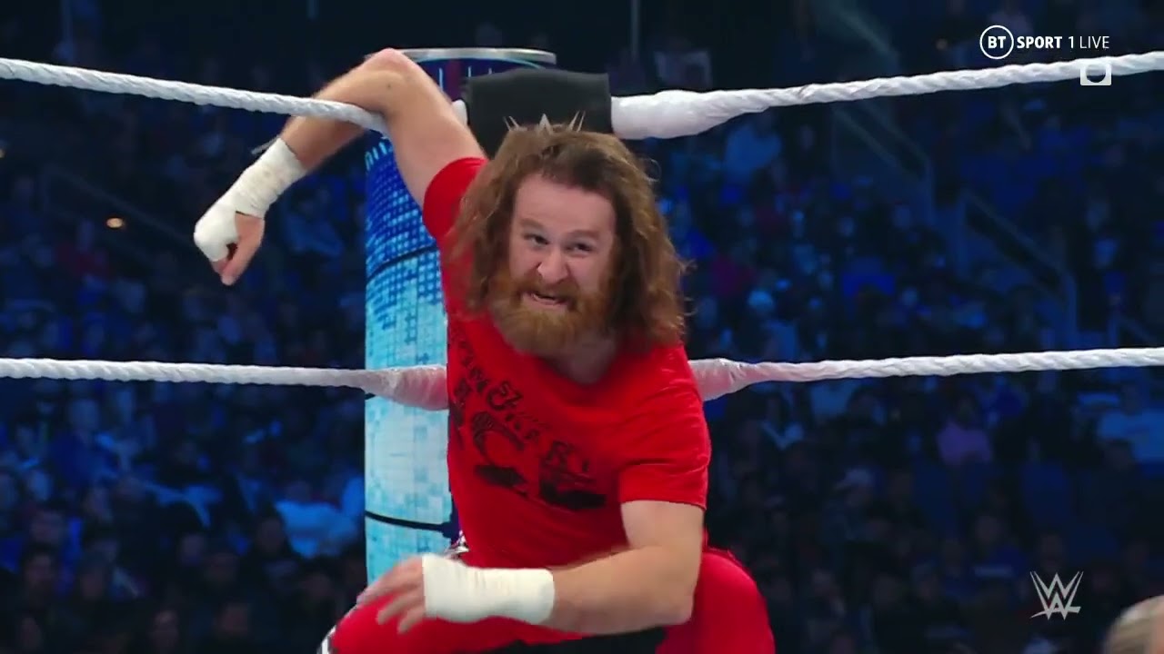 Sheamus W/ Brawling Brutes vs Sami Uso W/ The Bloodline - WWE Smackdown Live 12/2/22 (Full Match) background