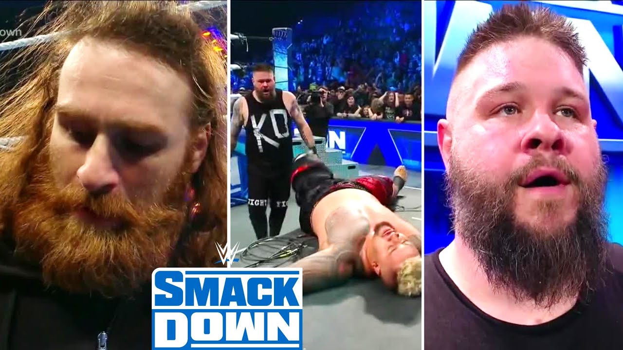 Kevin Owens vs Solo Sikoa: Sami Zayn Interfere - WWE Smackdown 1/27/23 (Full Match) background