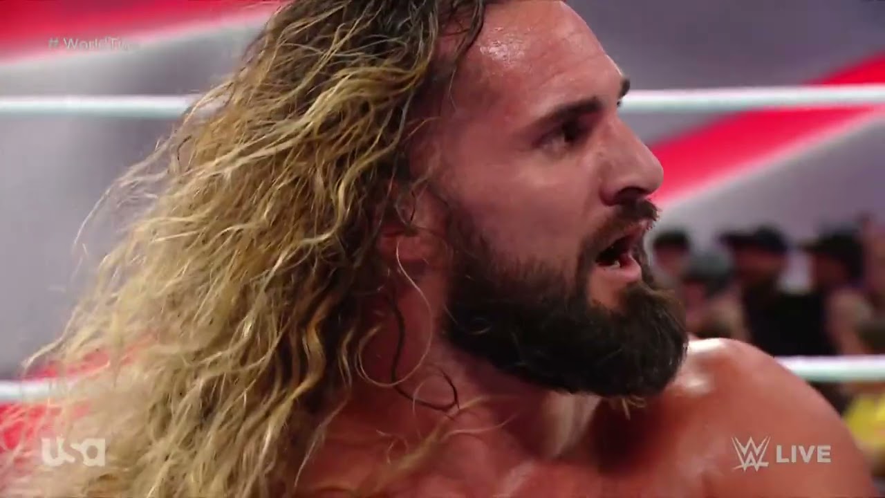 Seth Rollins vs Sami Zayn World Heavyweight Championship – WWE Raw 11/6/23 (Full Match) background