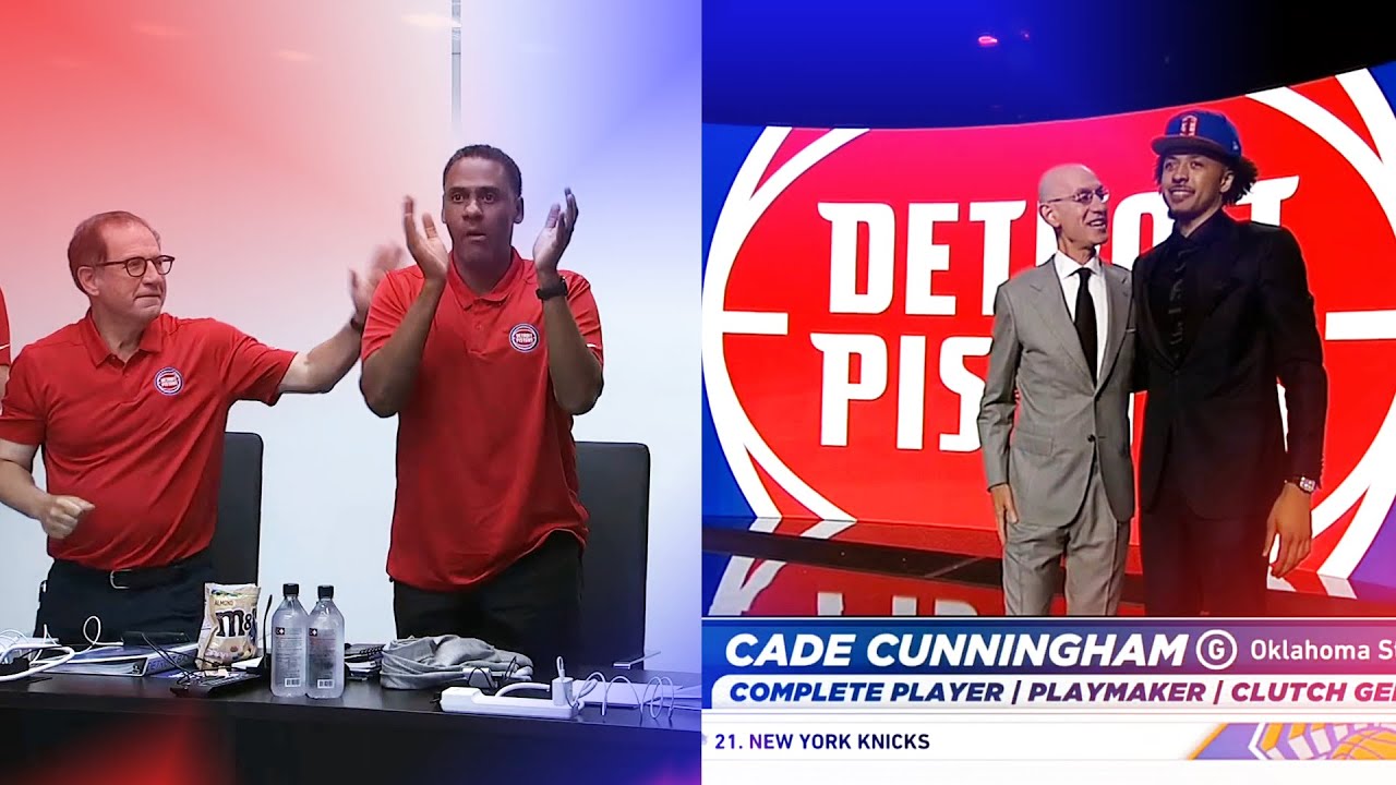 Troy Weaver on Picking Cade Cunningham at Number One background