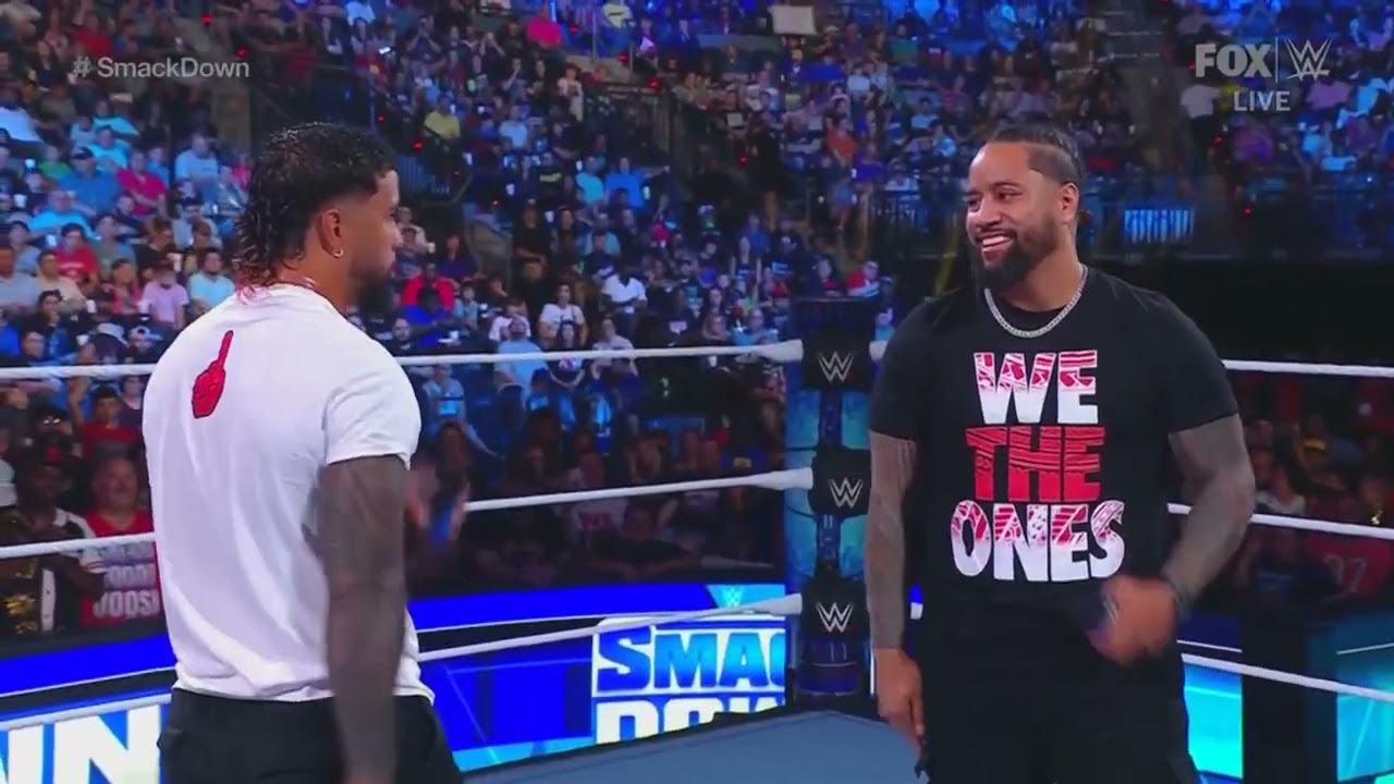 The Usos Intense Promo after leaving the Bloodline –WWE Smackdown 6/23/23 (Full Segment) background