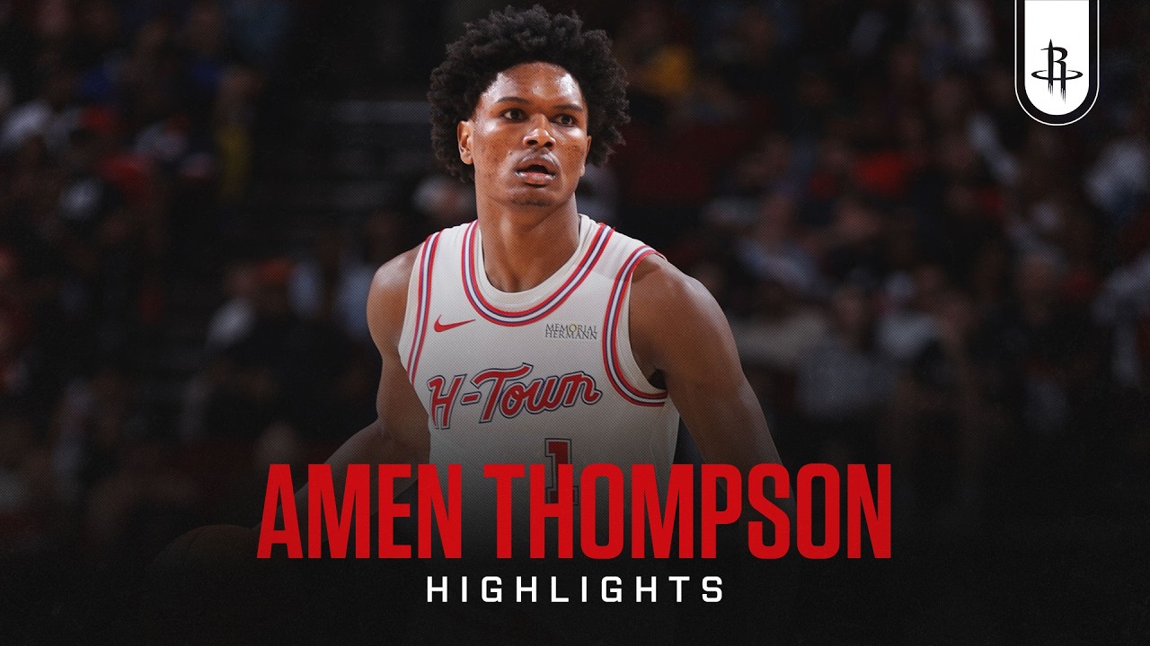Amen Thompson (18 points) Highlights vs. Golden State Warriors background