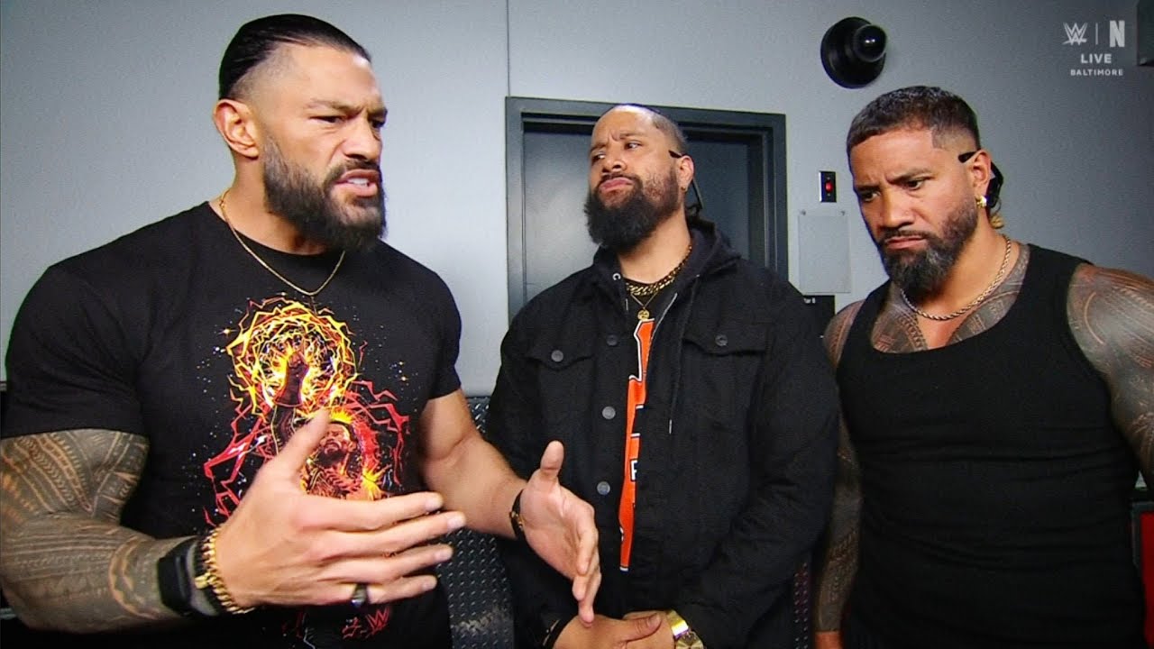 Roman Reigns asked Jimmy Uso to deal with L.A. Knight : WWE RAW 15 June 2026 HD background
