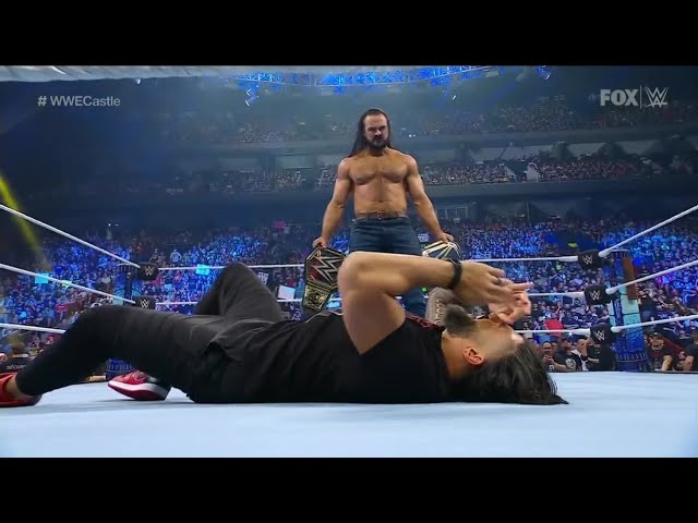 Roman Reigns & Drew McIntyre Brawl - WWE Smackdown 8/19/22 (Full Segment) background