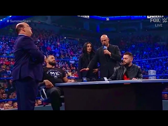 Roman Reigns and Finn Balor contract signing (Full Segment) WWE Smackdown 7/30/21 background