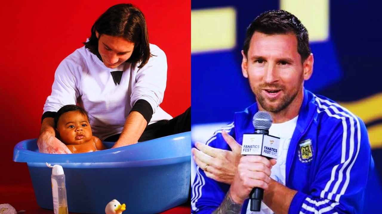 Messi About Photo With Baby Lamine Yamal - "That Is Crazy" background