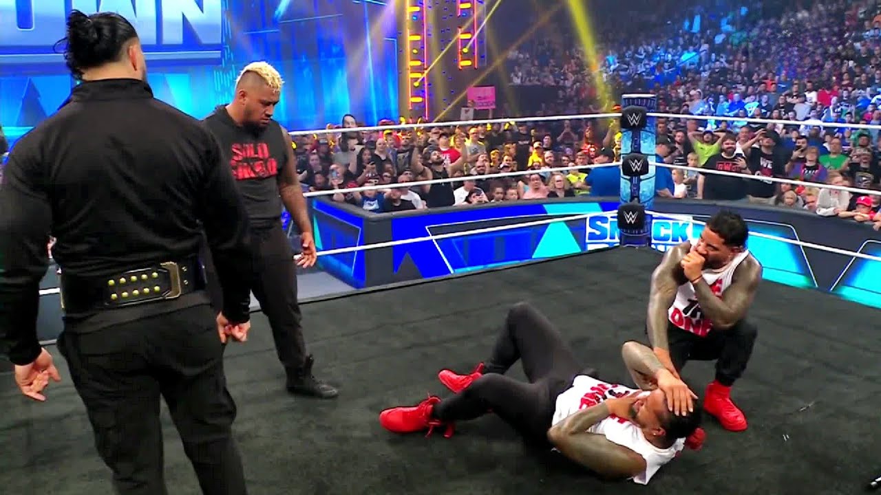Roman Reigns forces Solo Sikoa to Attack Jimmy Uso | WWE Smackdown June 2nd 2023 | Full Segment background