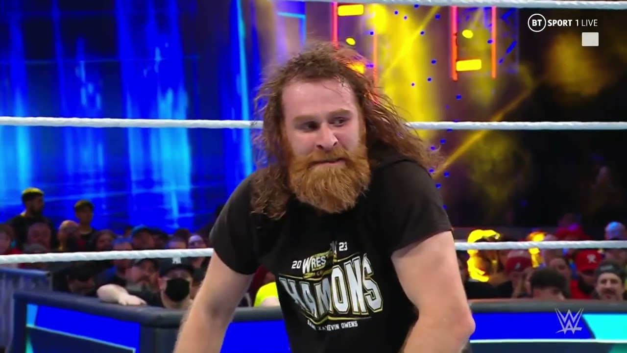 FULL MATCH: Sami Zayn vs Jey Uso – WWE Smackdown 4/7/23 background