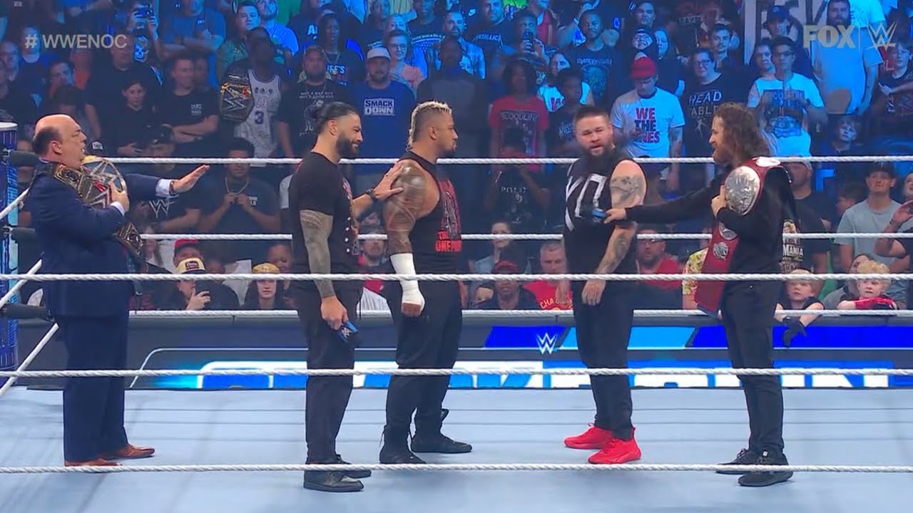 Kevin Owens and Sami Zayn confronts Roman Reigns and Solo Sikoa - WWE SmackDown 5/19/2023