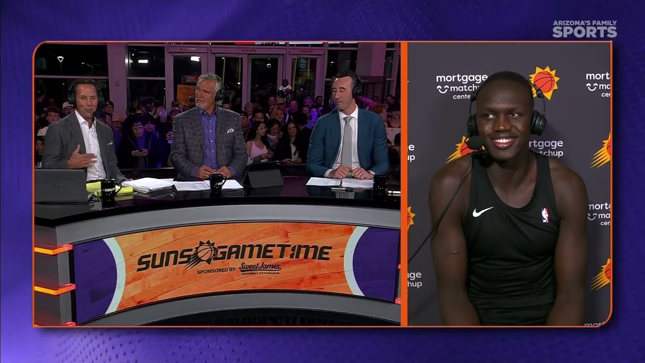 Khaman Maluach Postgame Interview | Phoenix Suns | 3-6-25