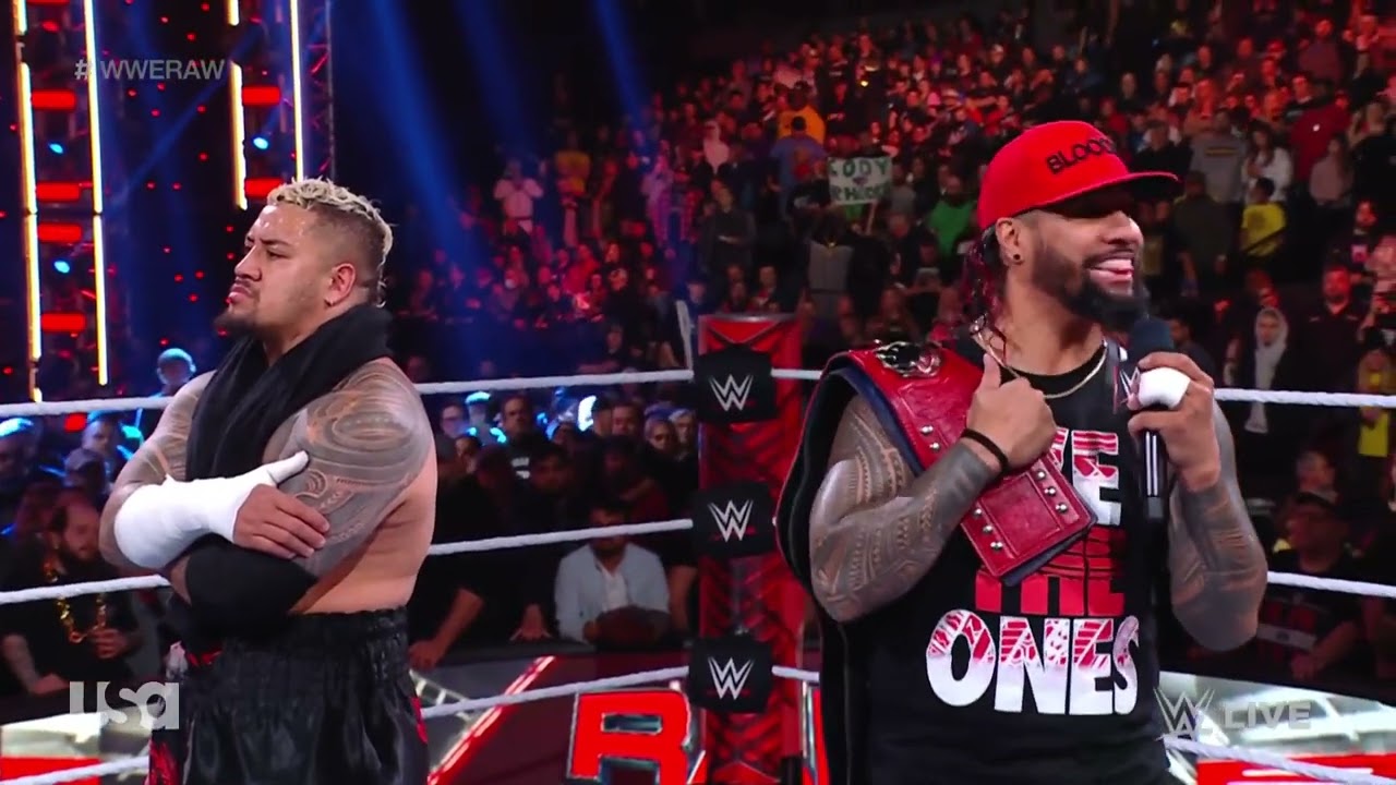 Jimmy Uso Promo Interrupted By The Street Profits - WWE Raw 2/27/23 (Full Segment) background