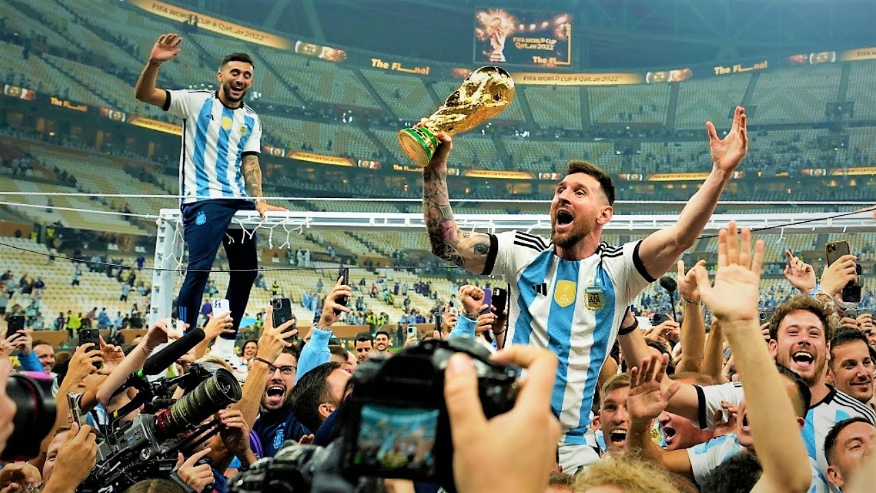 Lionel Messi & Argentina - Celebration After Final background