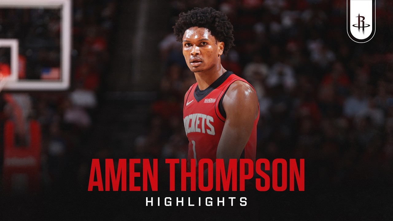 Amen Thompson (23 points) Highlights vs. Toronto Raptors background
