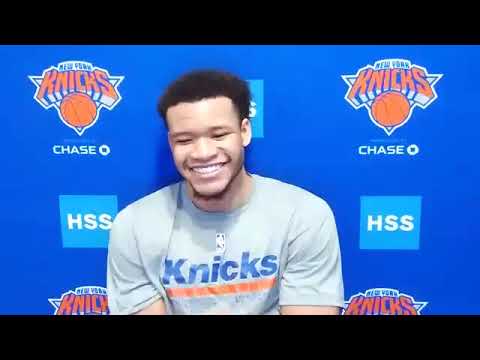 Knicks Training Camp Day 3: Kevin Knox II background