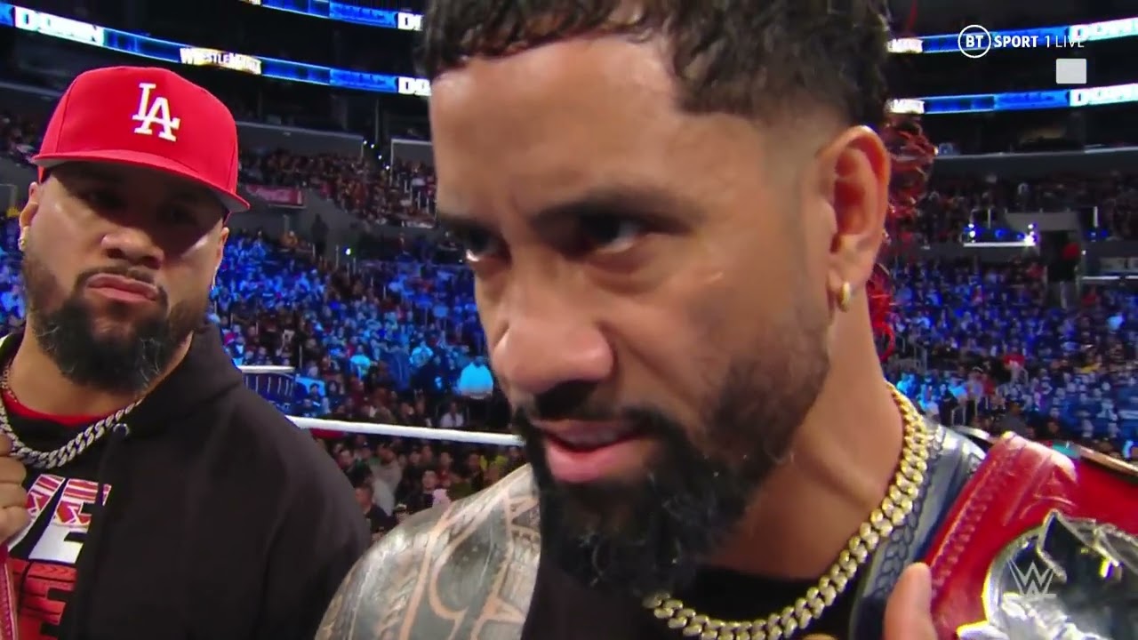 The Usos & Sami–KO Intense Promo Before WrestleMania – WWE Smackdown 3/31/23 (Full Segment) background