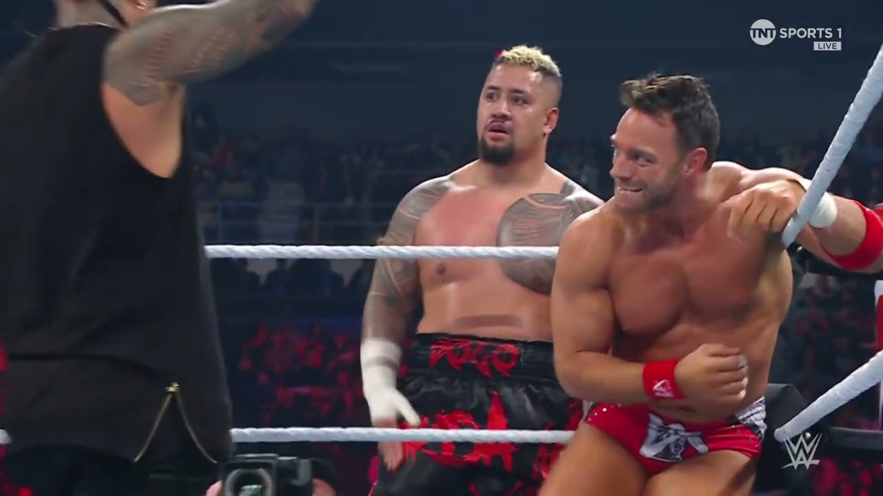 Randy Orton & LA Knight vs Jimmy Uso & Solo Sikoa – WWE Smackdown 12/8/23 (Full Match) background