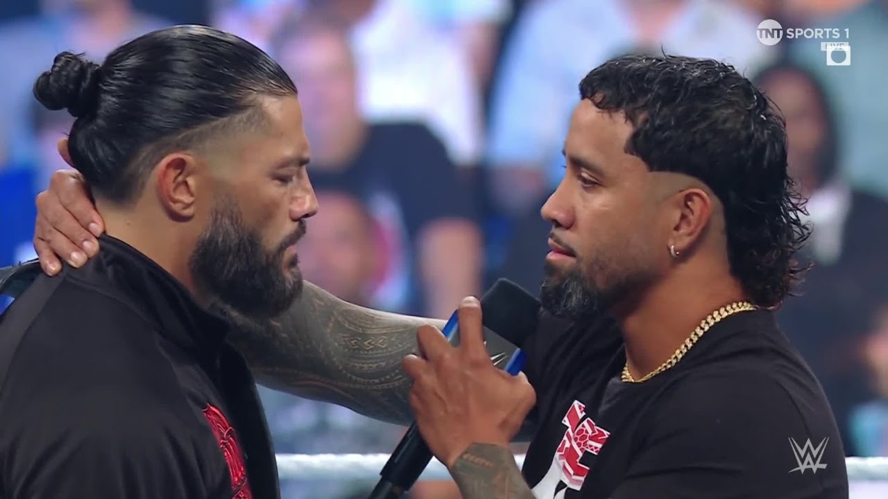 Roman Reigns & Jey Uso Intense Promo – WWE Smackdown 7/28/23 (Full Segment) background