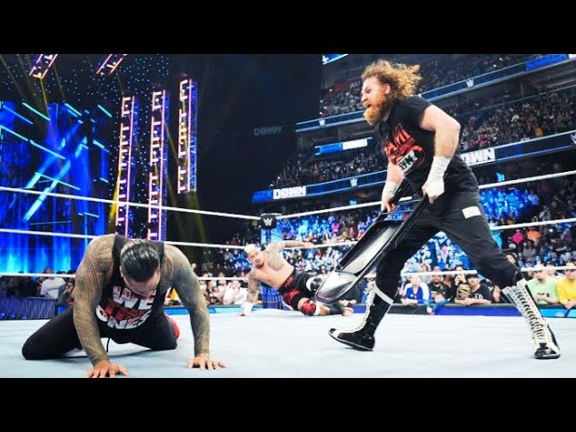 Sami Zayn exposes further cracks in The Bloodline by surviving vicious SmackDown attack (3/3/23) background