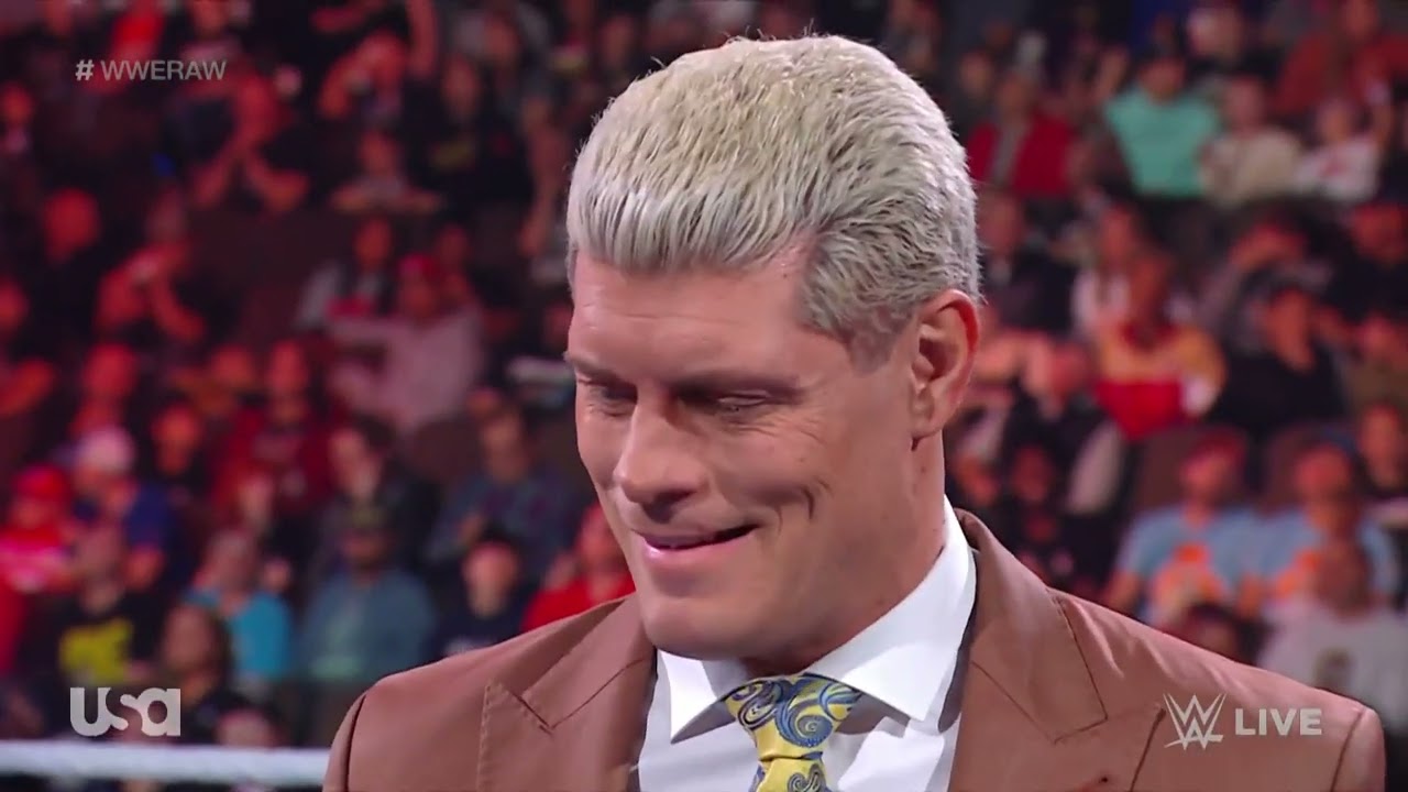 Cody Rhodes & Jey Uso Accept Kevin Owens & Sami Zayn Challenge – WWE Raw 10/9/23 (Full Segment) background