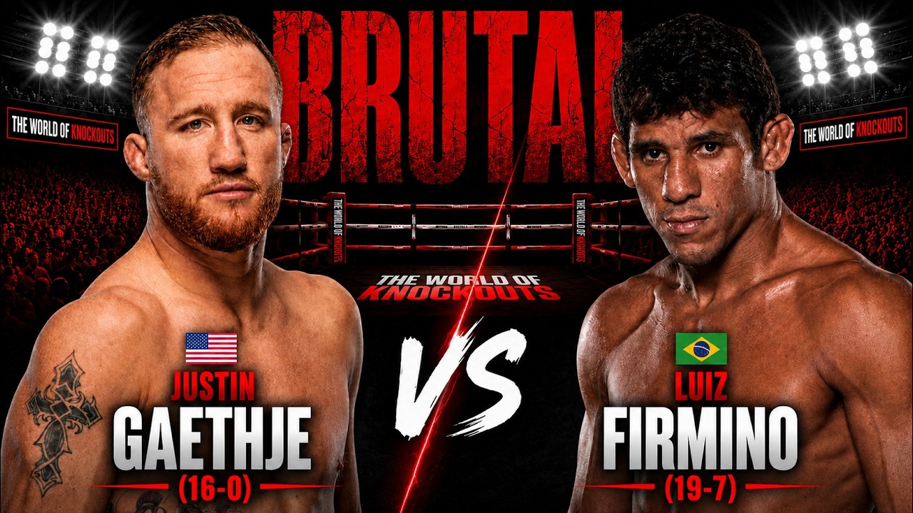 Justin Gaethje vs Luiz Firmino - A Fight So Brutal the Doctor Stopped It