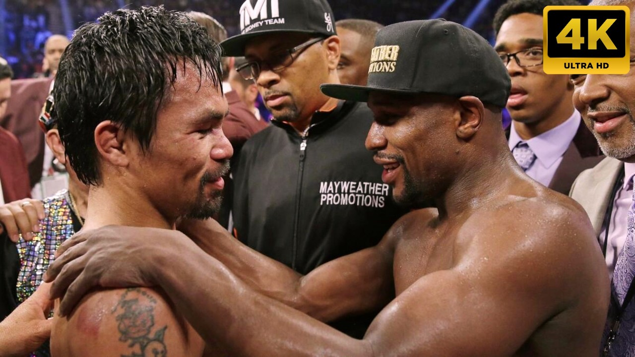 Floyd Mayweather Vs. Manny Pacquiao | 4K - FULL HIGHLIGHTS #boxing #sports #combat background