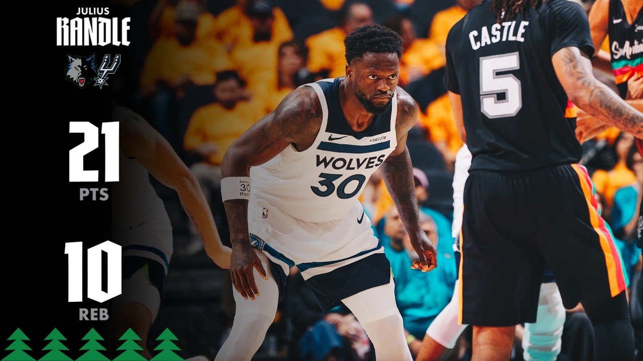 Julius Randle With A DOUBLE-DOUBLE In Game One vs The San Antonio Spurs | 05.04.26 background
