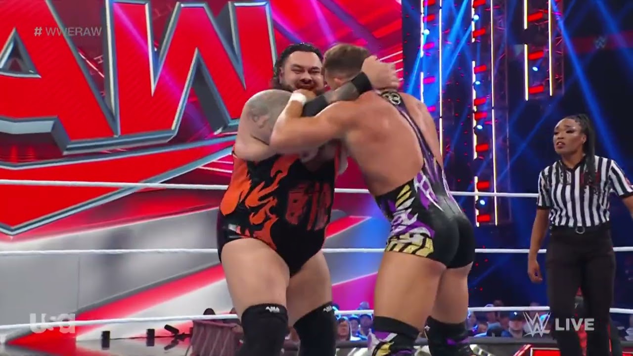 Jey Uso & Damian Priest Backstage Segment + Chad Gable vs Bronson Reed – WWE Raw 9/18/23 background
