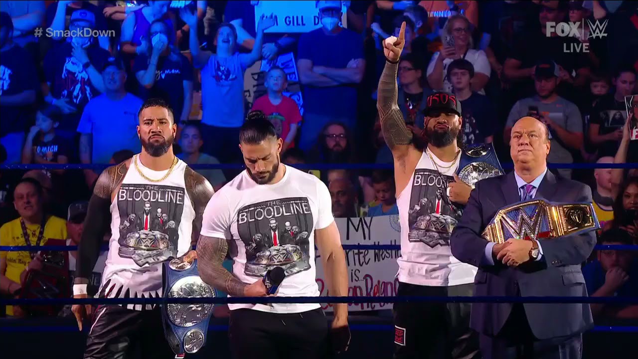 Roman Reigns Segment & Big E Promo- Smackdown 2021 background