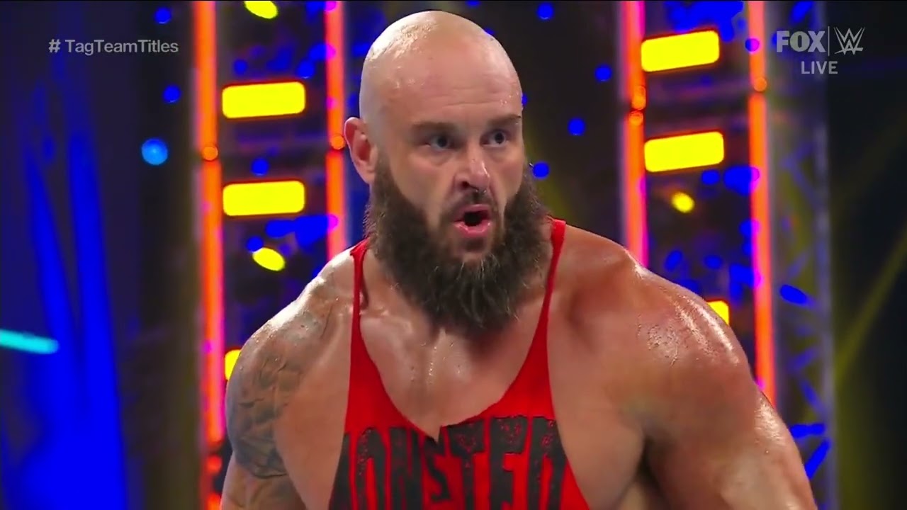 The Usos vs Braun Strowman & Ricochet - WWE Smackdown 2/10/23 (Full Match) background