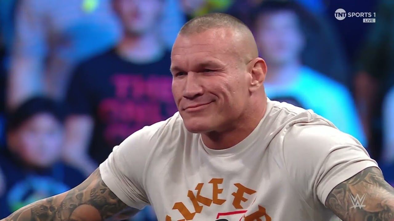 Randy Orton AJ Styles & LA Knight Royal Rumble Contract Signing – Smackdown 1/19/24 (Full Segment) background