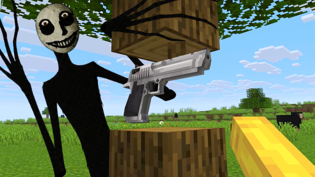 Horror Minecraft, but Drops are Guns