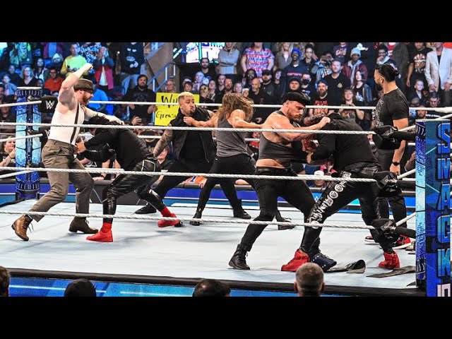 Drew McIntyre, Sheamus & The Brawling Brutes Take Fight With The Bloodline - WWE Smackdown 11/11/22 background