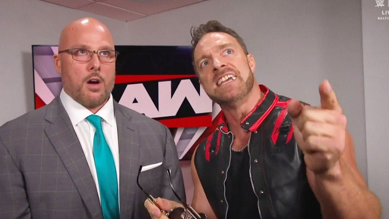 LA Knight Blasting Adam Pearce Backstage : WWE RAW 15 June 2026 HD background