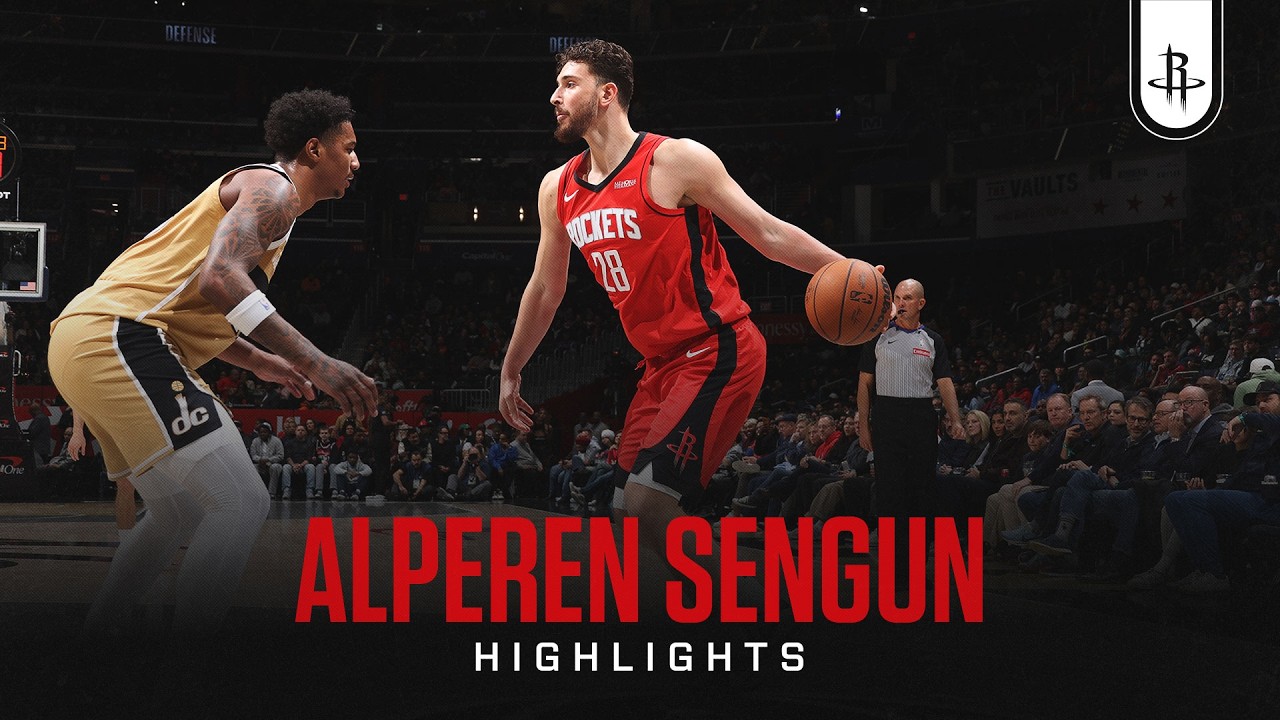 Alperen Sengun (32 points) Highlights vs. Washington Wizards background