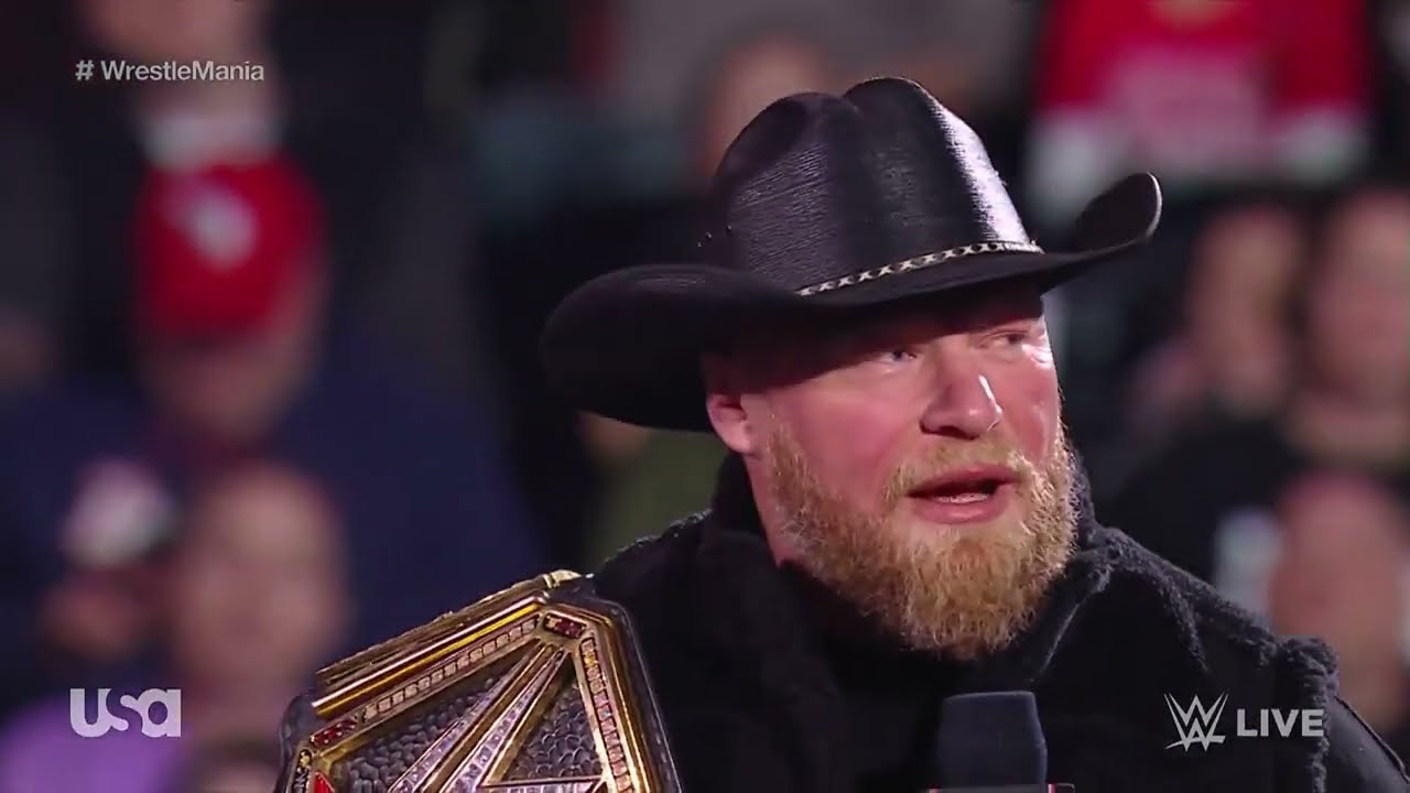 Brock Lesnar Full Promo- Segment 2022 Wrestlemania Raw