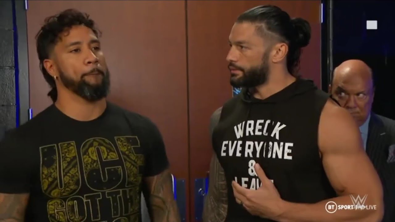 WWE Smackdown 11/06/2020 Roman Reigns & Jey Uso Backstage Segment