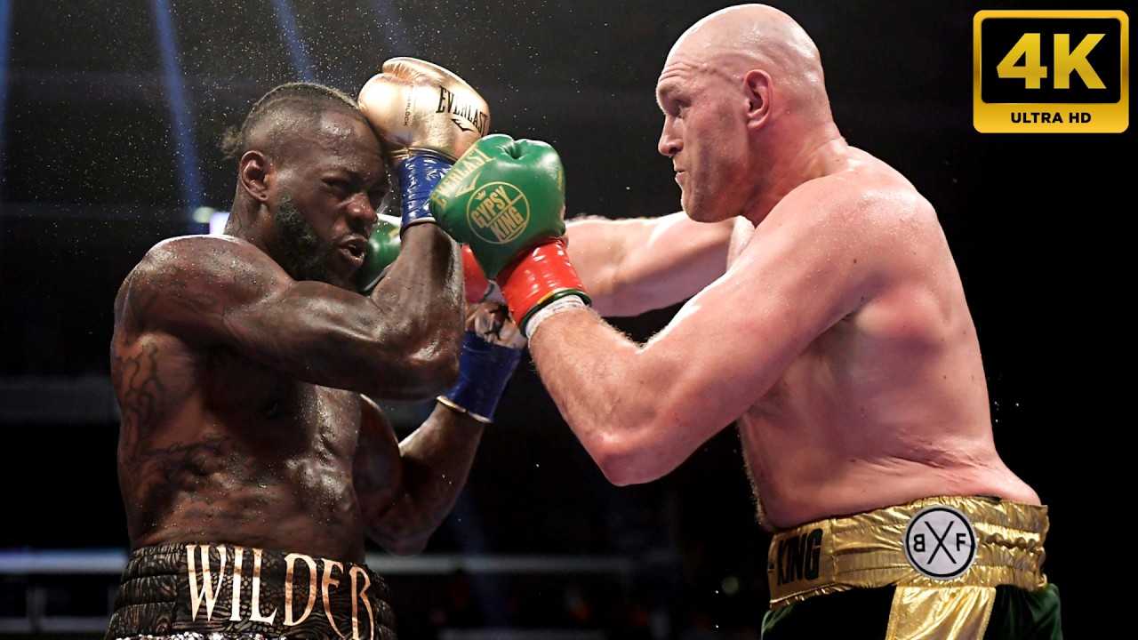 Tyson Fury Vs. Deontay Wilder - 2 | 4K - FULL HIGHLIGHTS #boxing #sports #combat background