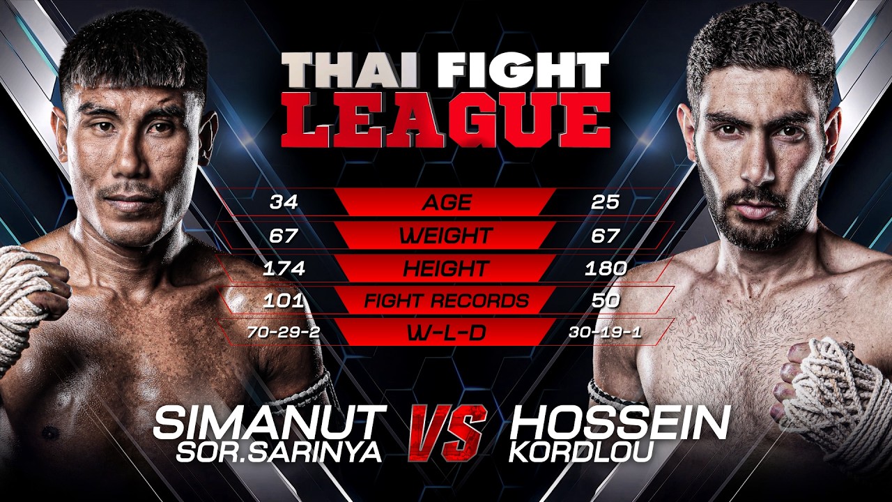 สี่มนุษย์ ส.สริญญา vs. ฮอสเซน คอร์ดโล | ไทยไฟท์ ลีก 107 | 19 ก.ค. 2569 background
