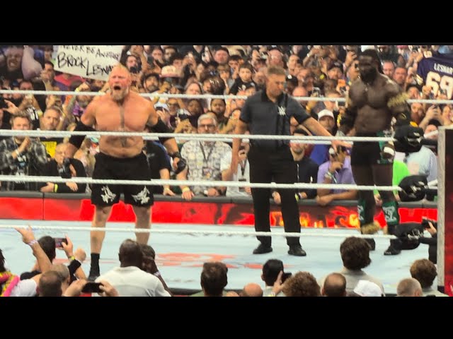 Legendary Brock Lesnar vs Oba Femi Full Match Compilation background