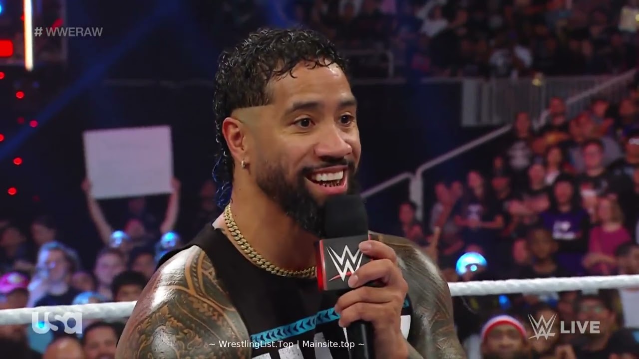 Jey Uso Confronts Rhea Ripley Dominik & Damian Priest – WWE Raw 10/2/23 (Full Segment) background